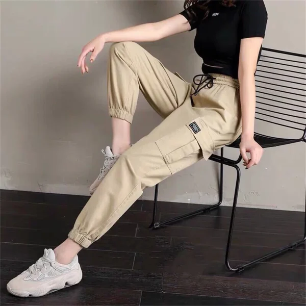 High Waist Loose Female Hip Hop Trousers
