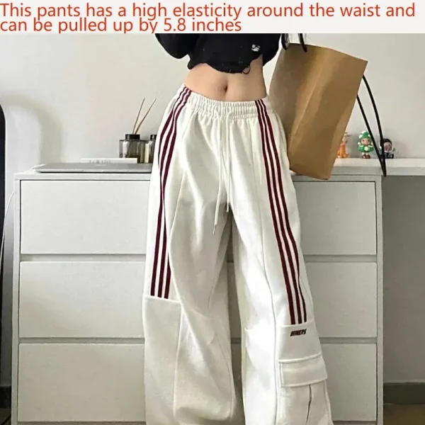Drawstring Joggers Baggy Streetwear - Image 2