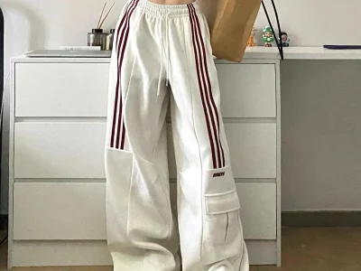 Drawstring Joggers Baggy Streetwear