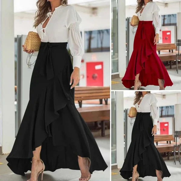 Jyccr Women High Waist Maxi Skirt - Image 3