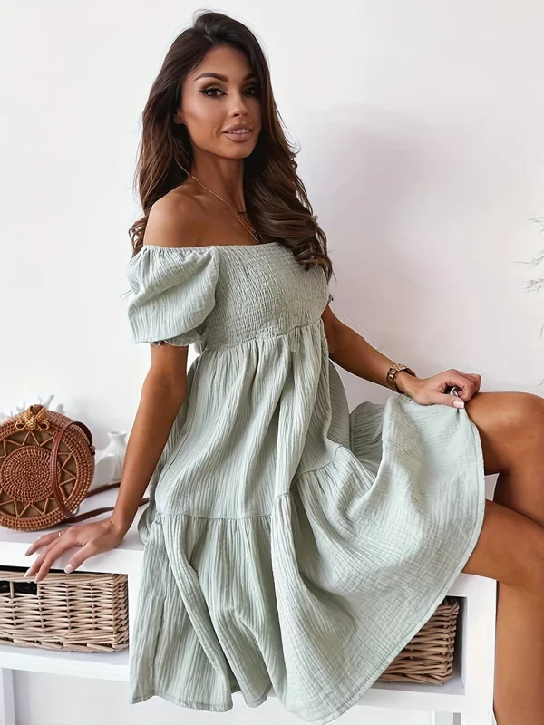 Casual Off-Shoulder Dress - Image 2