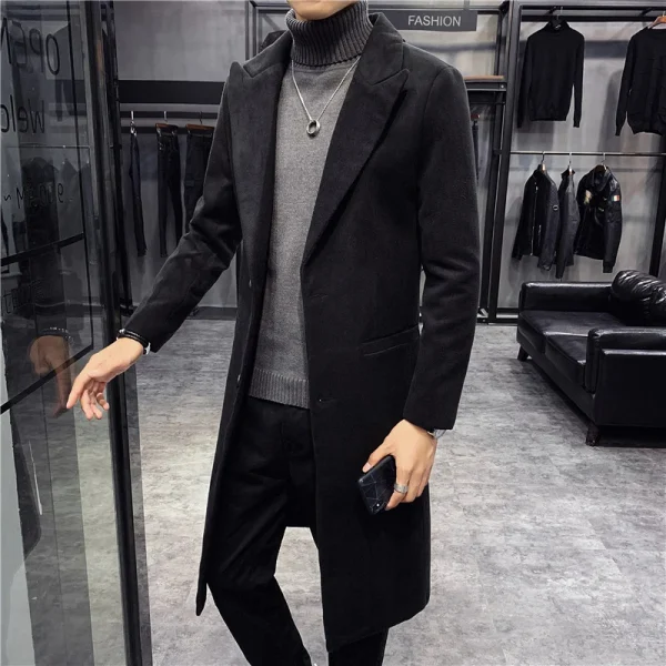 Slim Fit Trench Business Overcoat Clothing